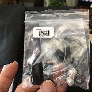 JTV White Freshwater Pearl Earrings